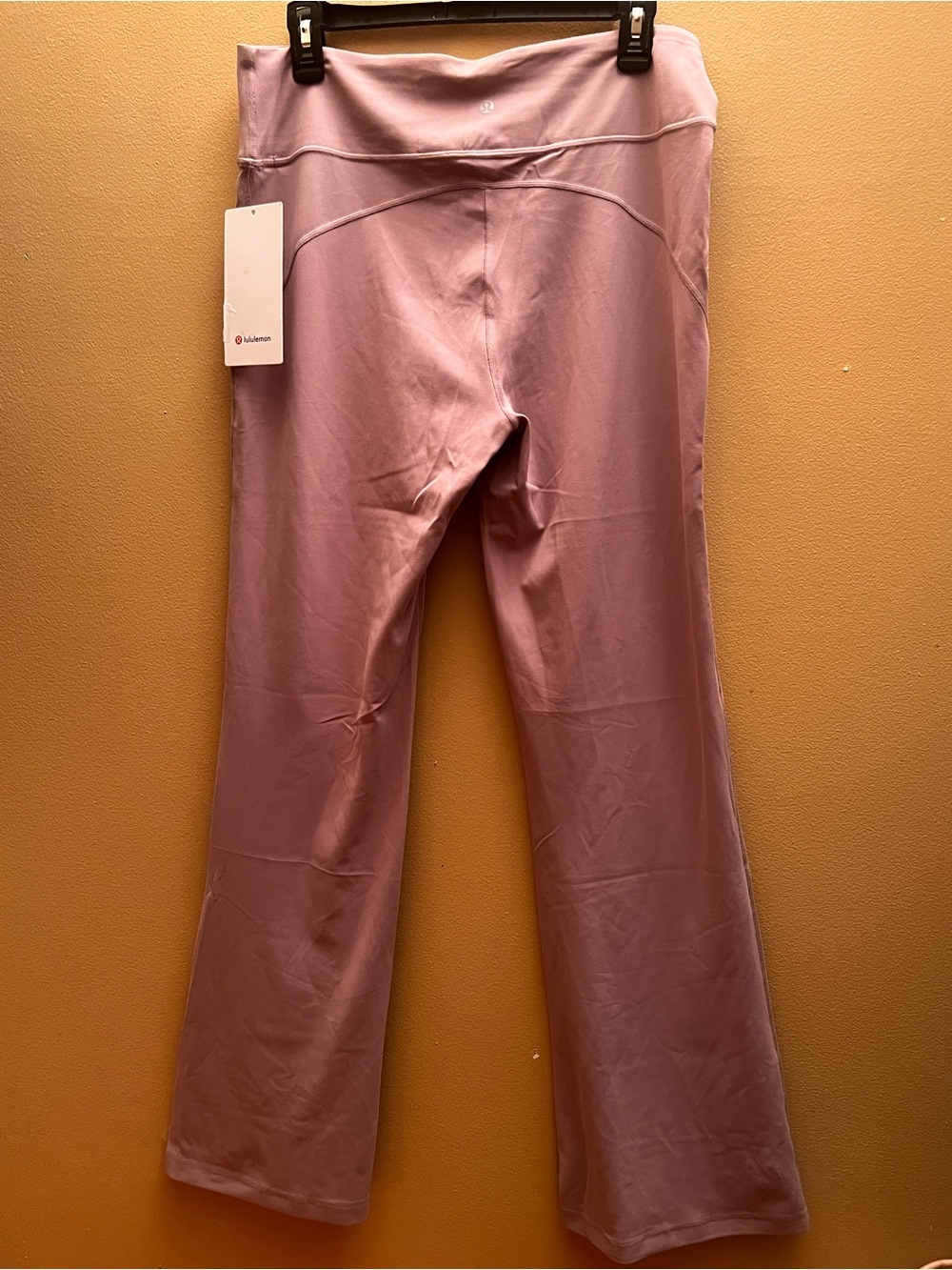 Luluemon groove Nulu HR flared Xl leggings regular high rise mauve color